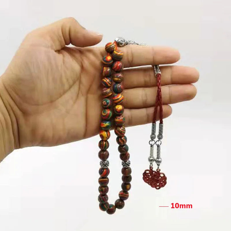 Red Malachite tasbih Special Rosary Muslim Accessories Eid Ramafan gfit high quality jewelry bracelet Misbaha