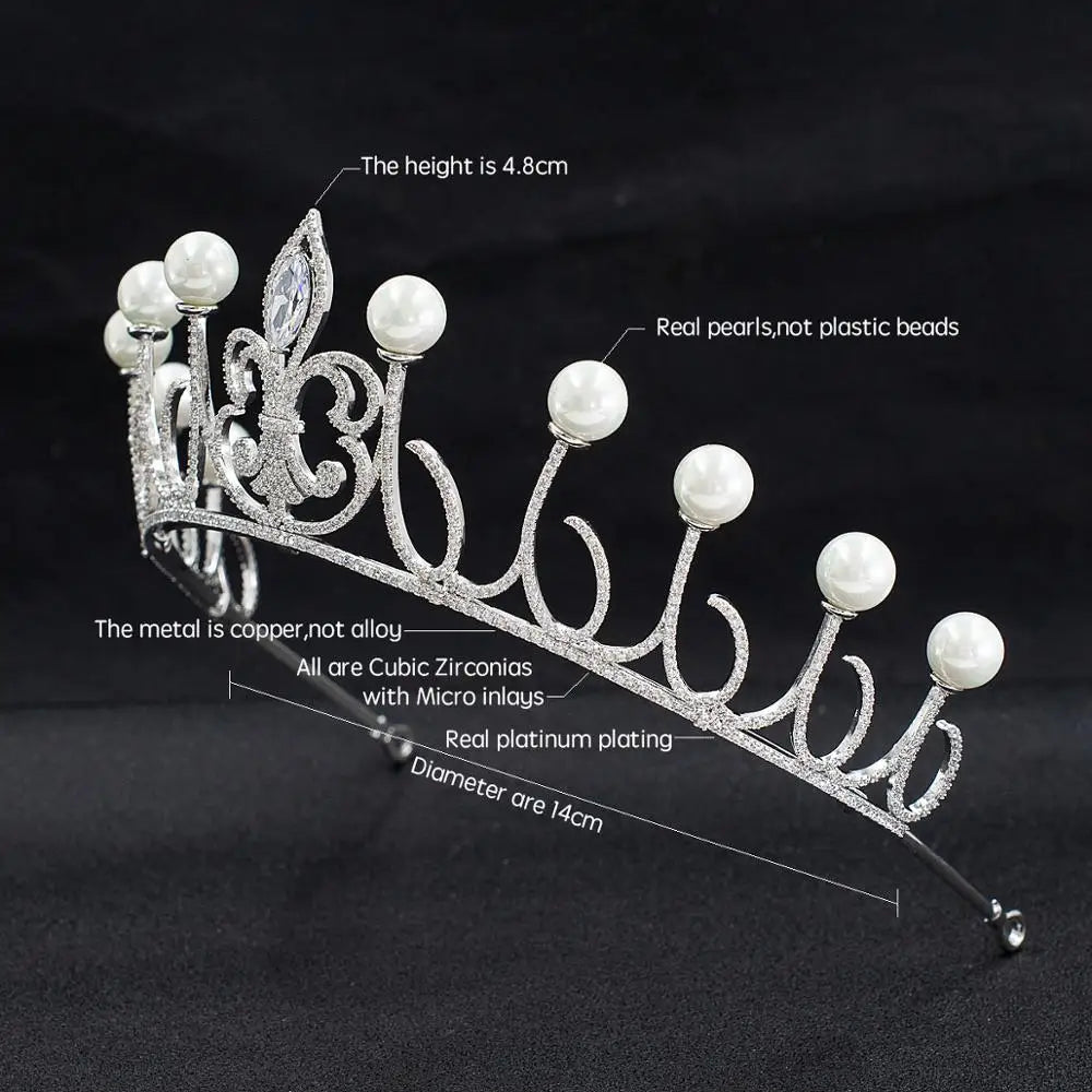 Zirconia Princess Crown  Jewelry Accessories