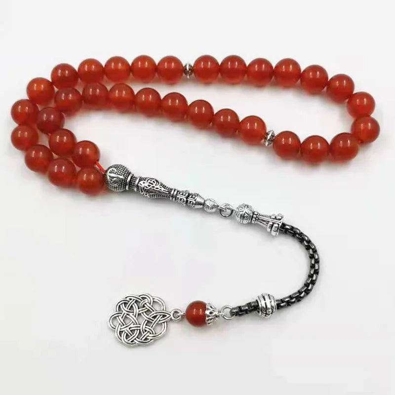 Natural Red Agates chalcedony  is new bracelet prayer beads 33 66 99beads stone Rosary