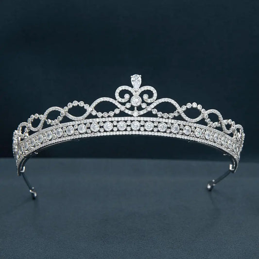 Luxury  Zirconia Crown Accessories Princess  Crystal Queens