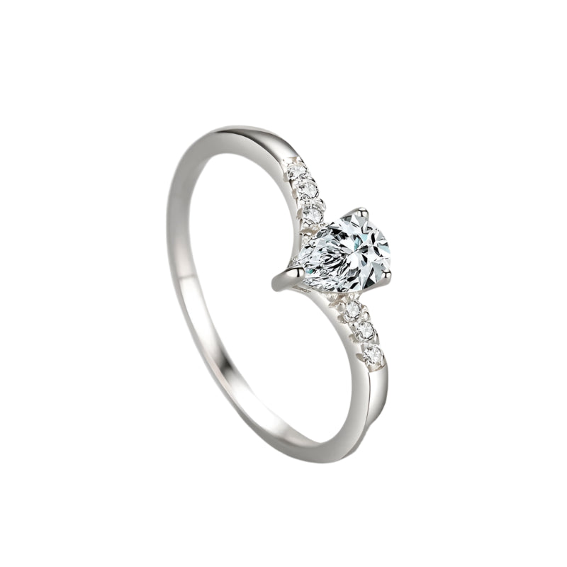 Ring Water Drop Luxury Zirconia