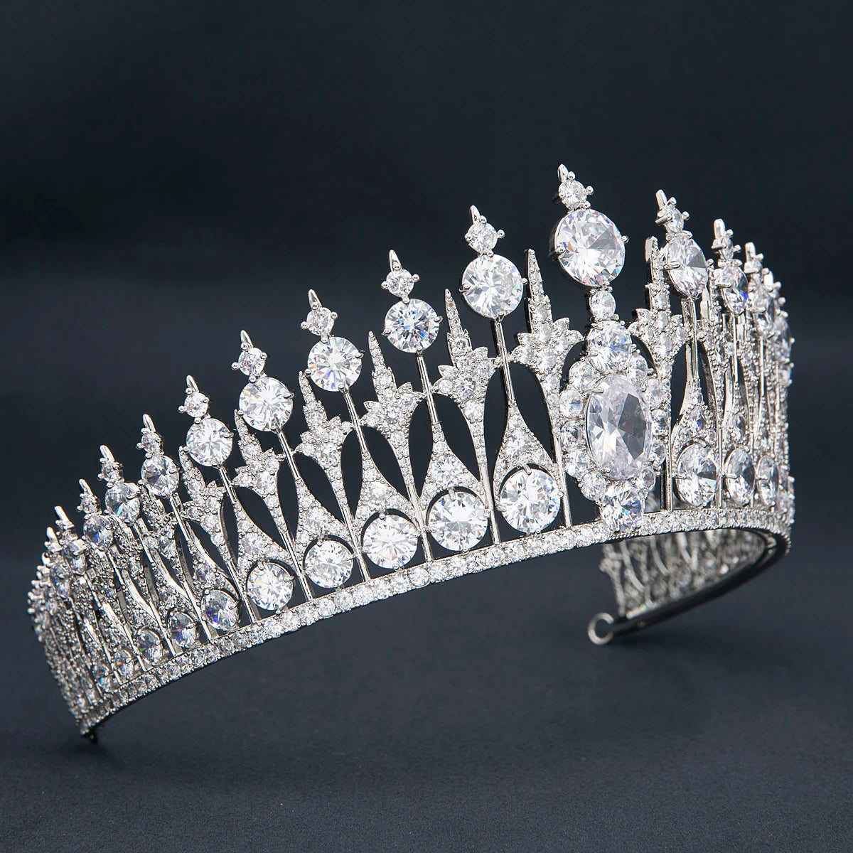 Luxury  Zirconia Crown Accessories Princess  Crystal Queens