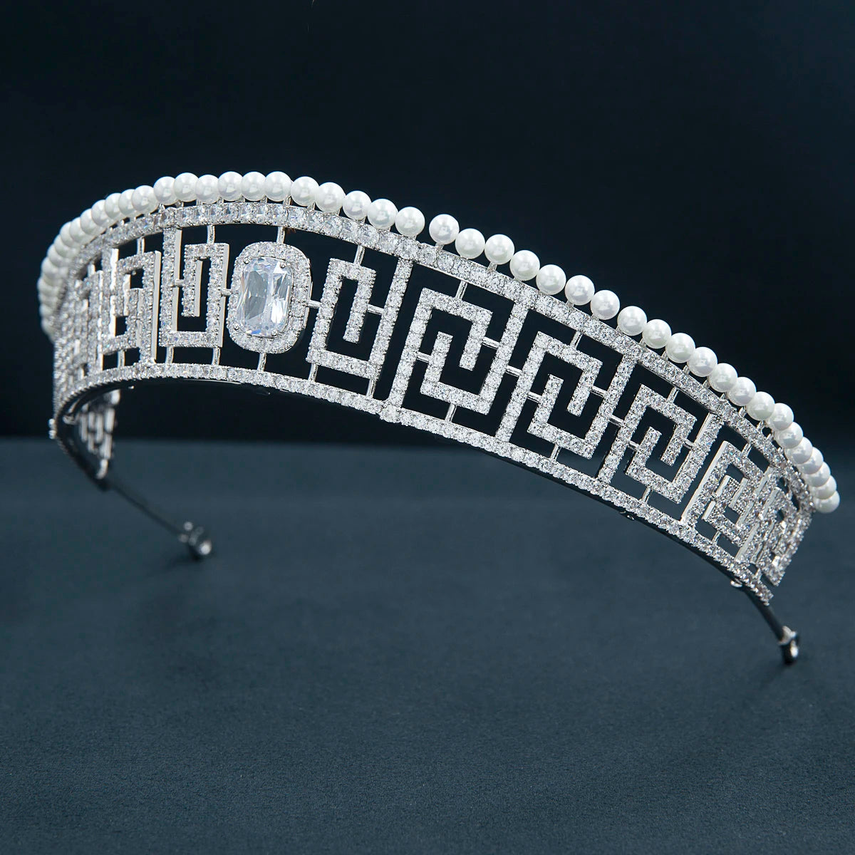 Luxury  Zirconia Crown Accessories Princess  Crystal Queens