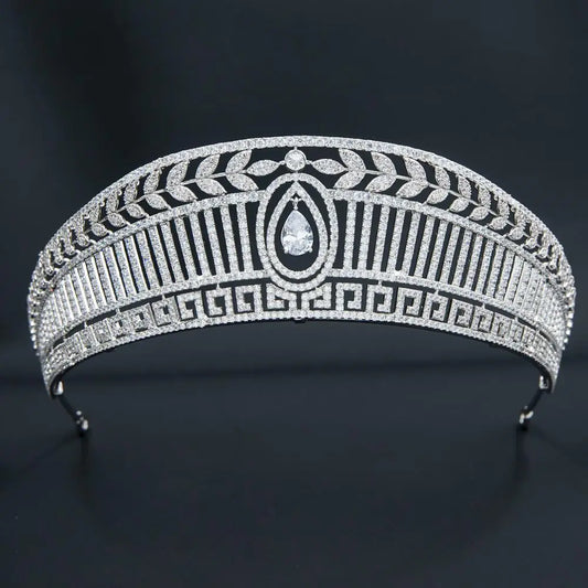 Luxury  Zirconia Crown Accessories Princess  Crystal Queens