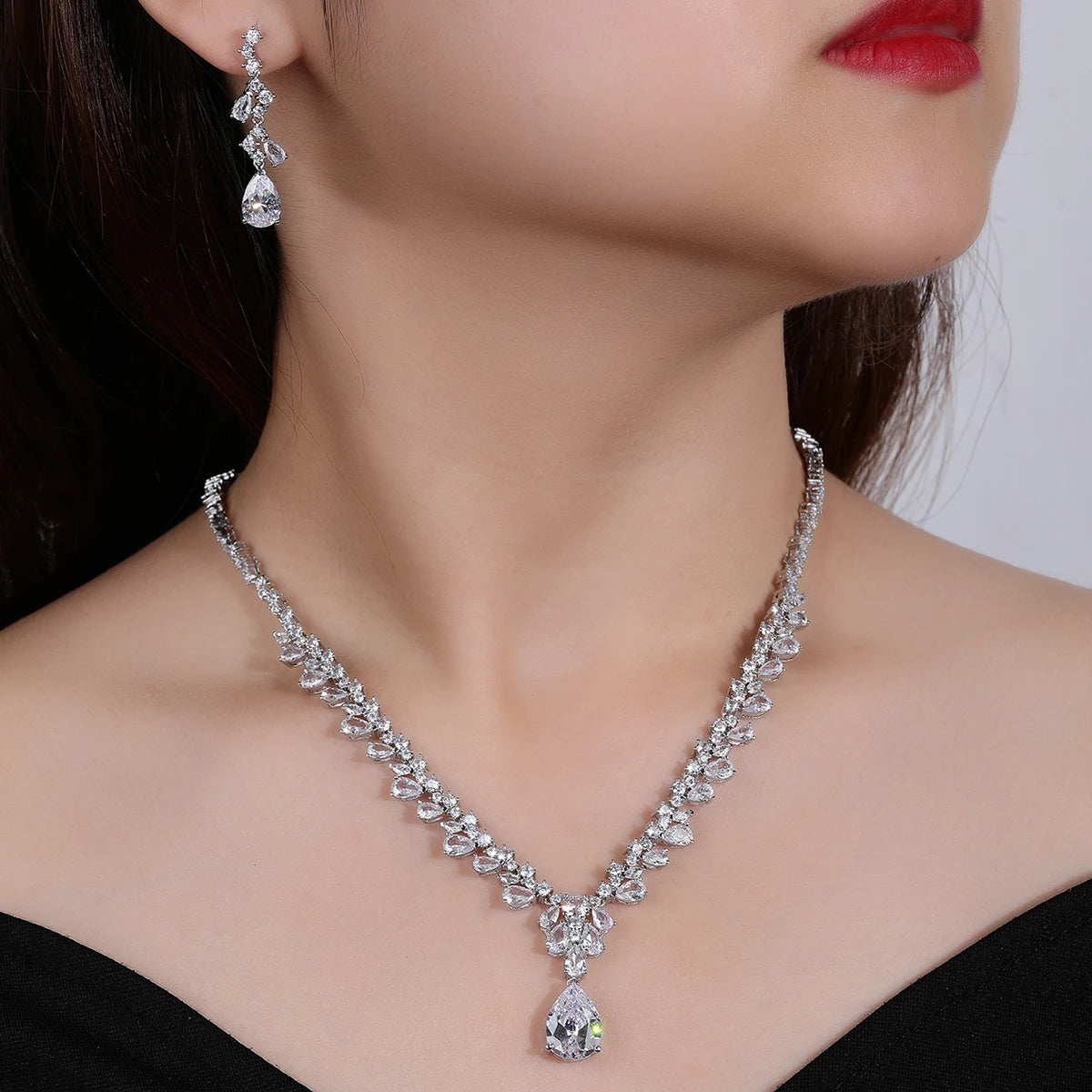 Luxury Pieces High Quality Zirconia Fashion Zirconia  Set Jewelry Zirconia