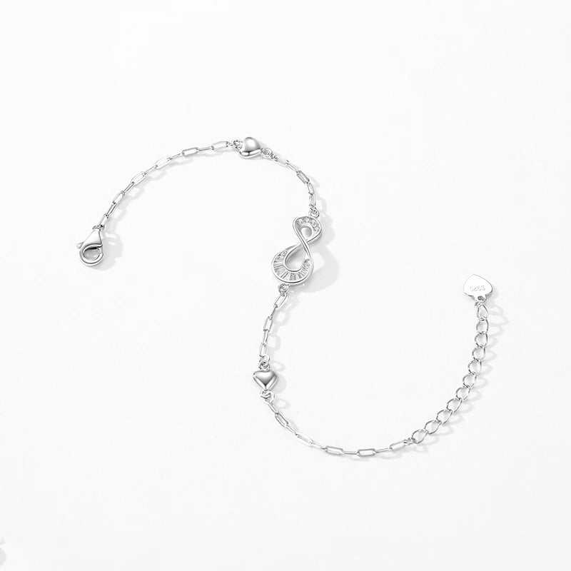 Real 925 Sterling Silver Bracelets Luxury  Jewelry