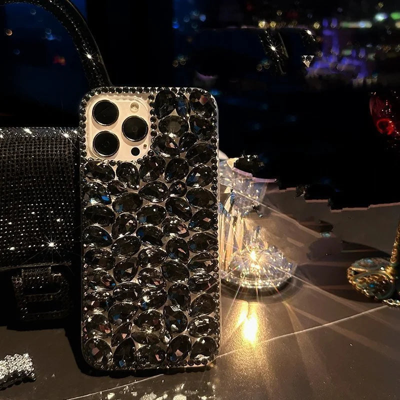 Luxury Glitter Diamond Rhinestone Phone Case For iPhone 14 13 12 11 Pro Max X Xs XR 7 8 Plus SE 2020 2022 Silicone Bling Cover