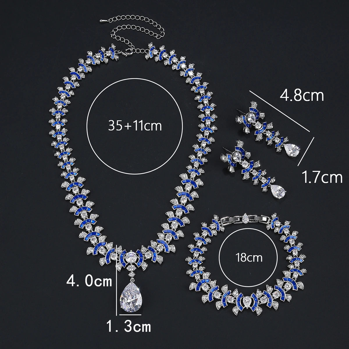 Fashion Zirconia  Set  Bridal Wedding Jewelry