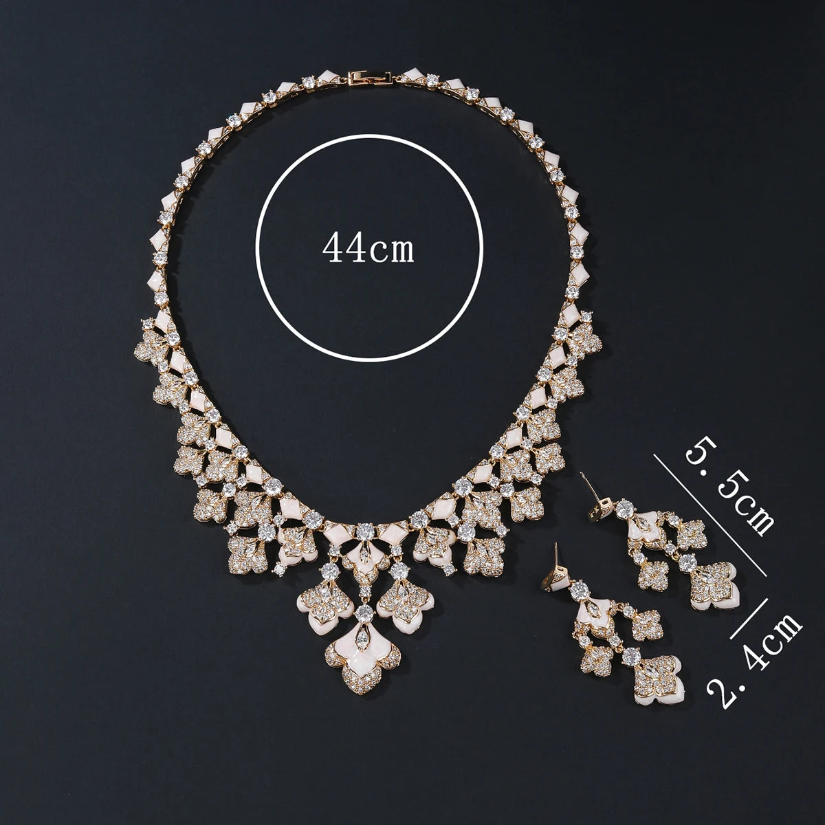 Luxury Pieces High Quality Zirconia Fashion Zirconia  Set Jewelry Zirconia