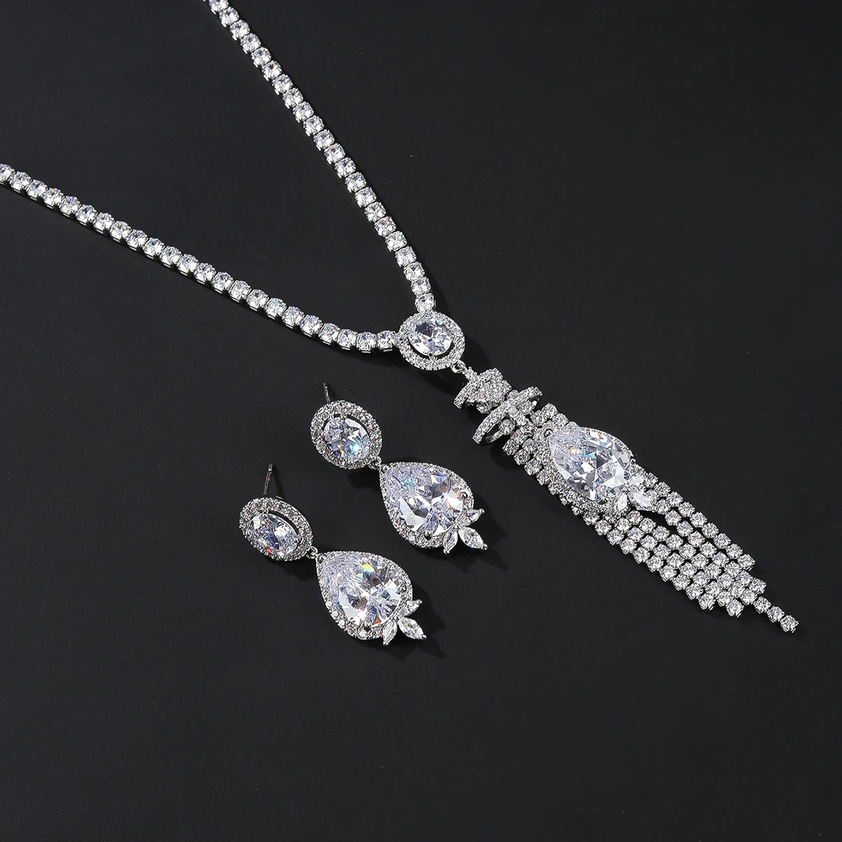 Luxury Pieces High Quality Zirconia Fashion Zirconia  Set Jewelry Zirconia