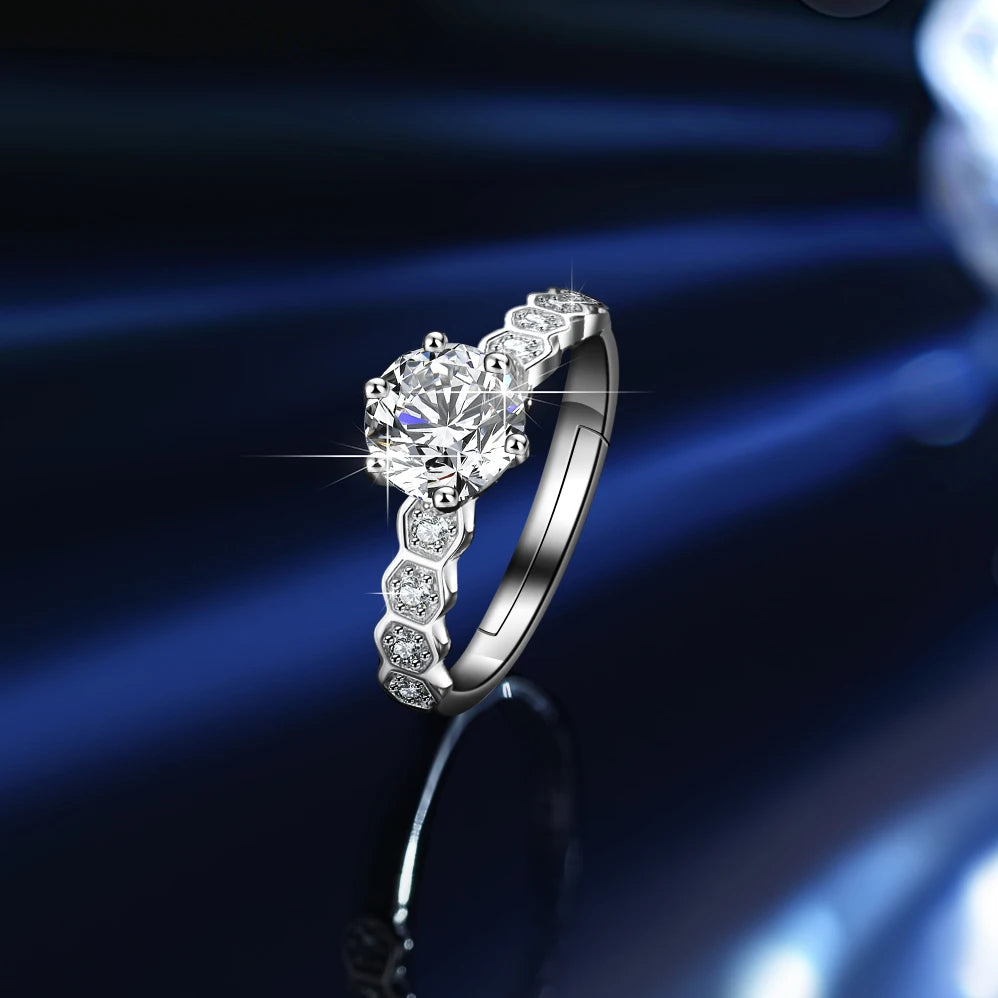 Deluxe 925 sterling silver  moissanite Luxury diamond moissanite