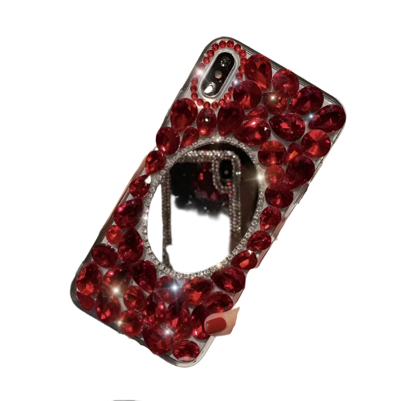 Crystal Phone Case for Huawei P50Pro, P40, Mate30, Honor 9X, 50, 60Pro, Luxury Rhinestone Bling, Diamond Mirror