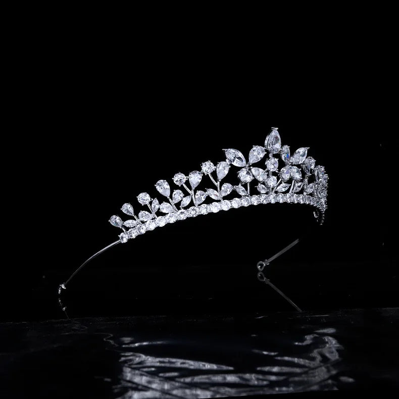 Zirconia Wedding Crown Hair Jewelry Accessories