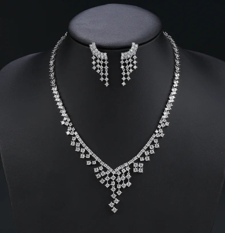 Luxury Pieces High Quality Zirconia Fashion Zirconia  Set Jewelry Zirconia