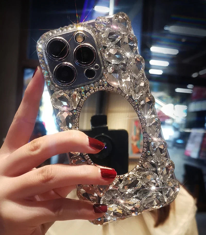 Sparkling Rhinestone Case for Huawei P50 P60 Pro Mate 50 60 Honors 80 90 100 Pro Crystal Clear Cover