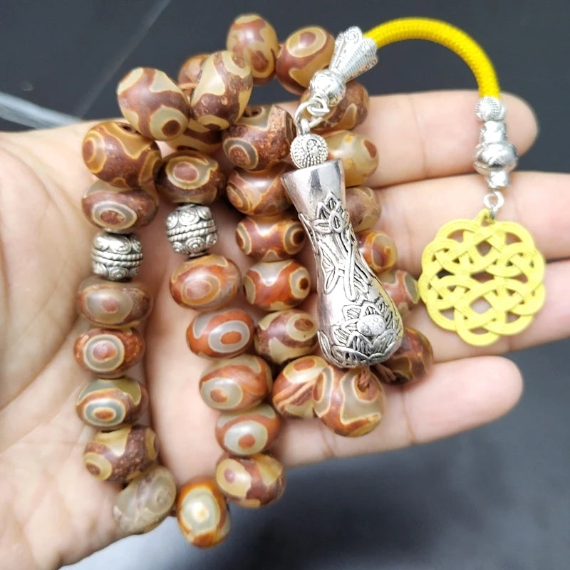 Tasbih handmade Muslim misbaha with Trabzon pendant Islam prayer beads luxurious Eid