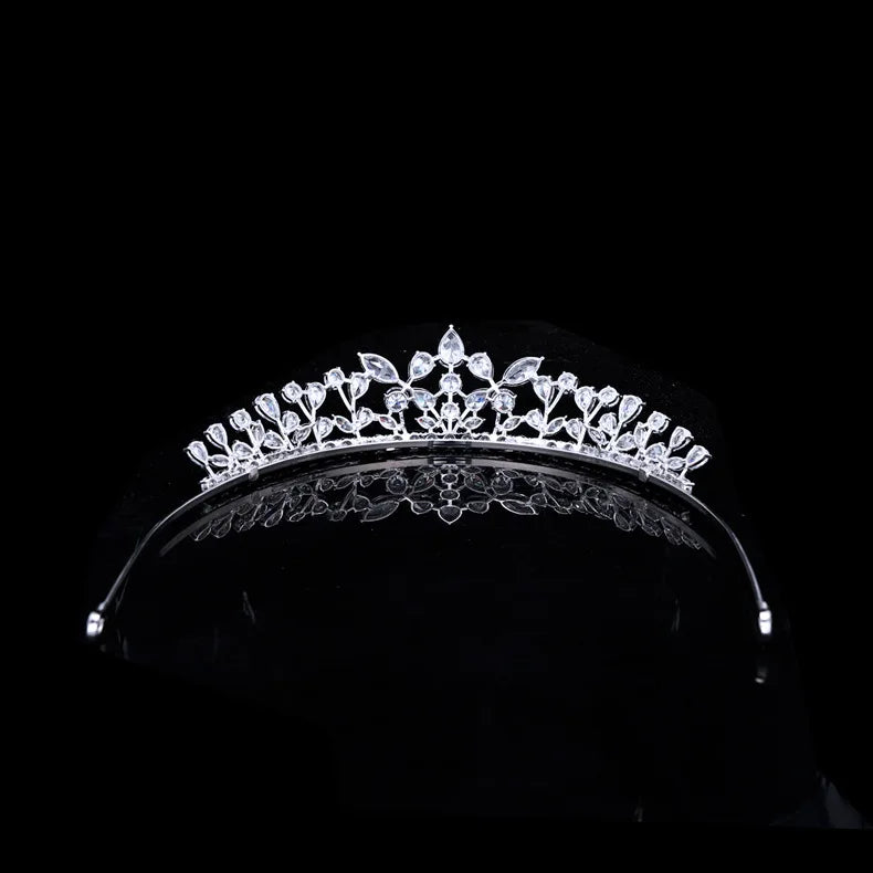 Zirconia Wedding Crown Hair Jewelry Accessories