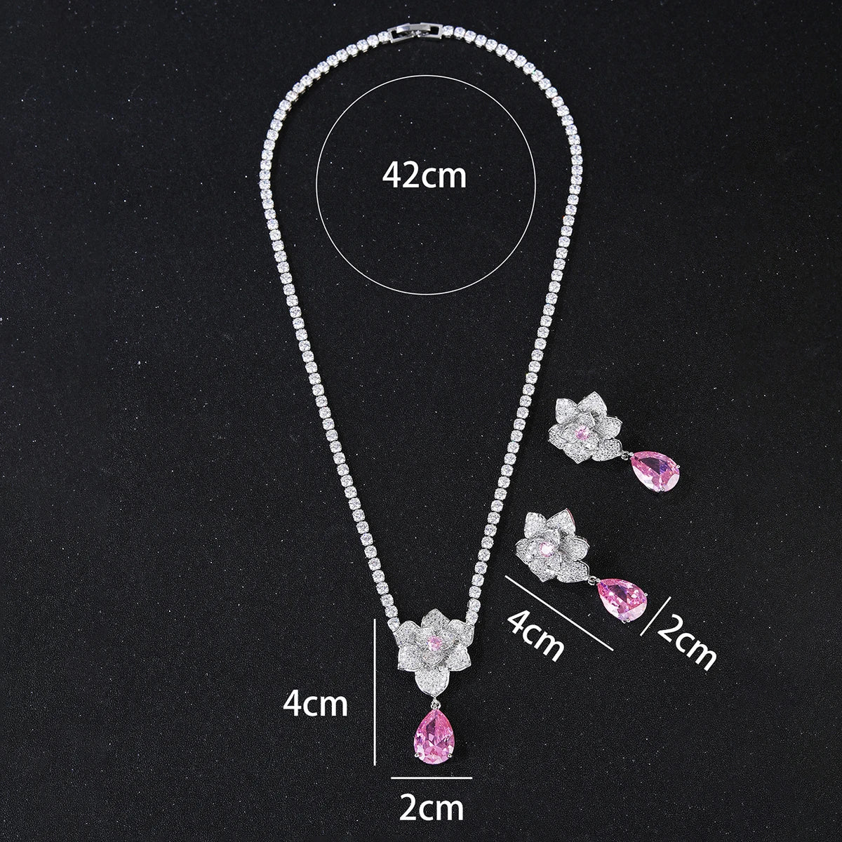 Luxury Pieces High Quality Zirconia Fashion Zirconia  Set Jewelry Zirconia