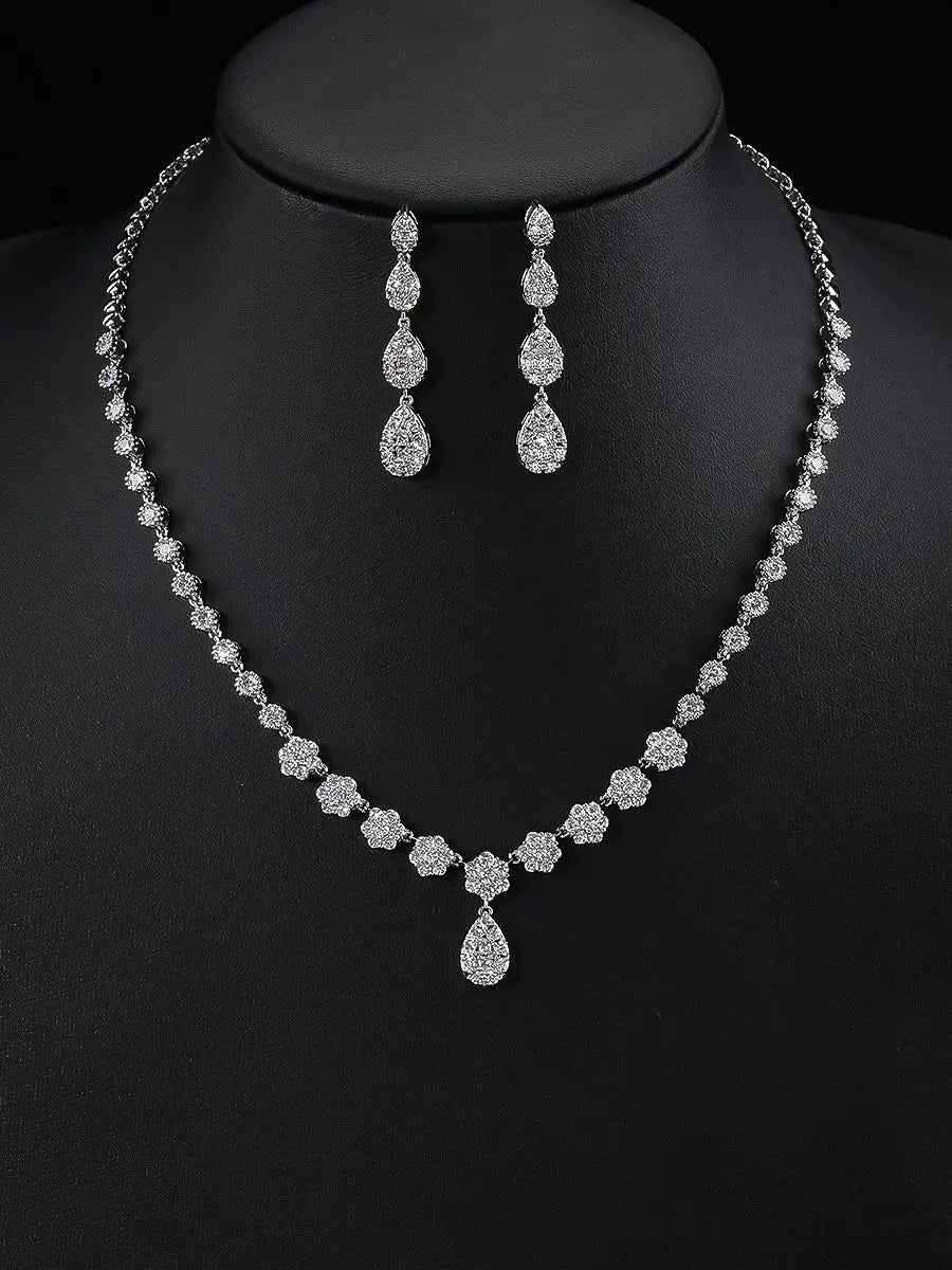 Luxury Wedding Jewelry Sets  Accessory Cubic Zirconia