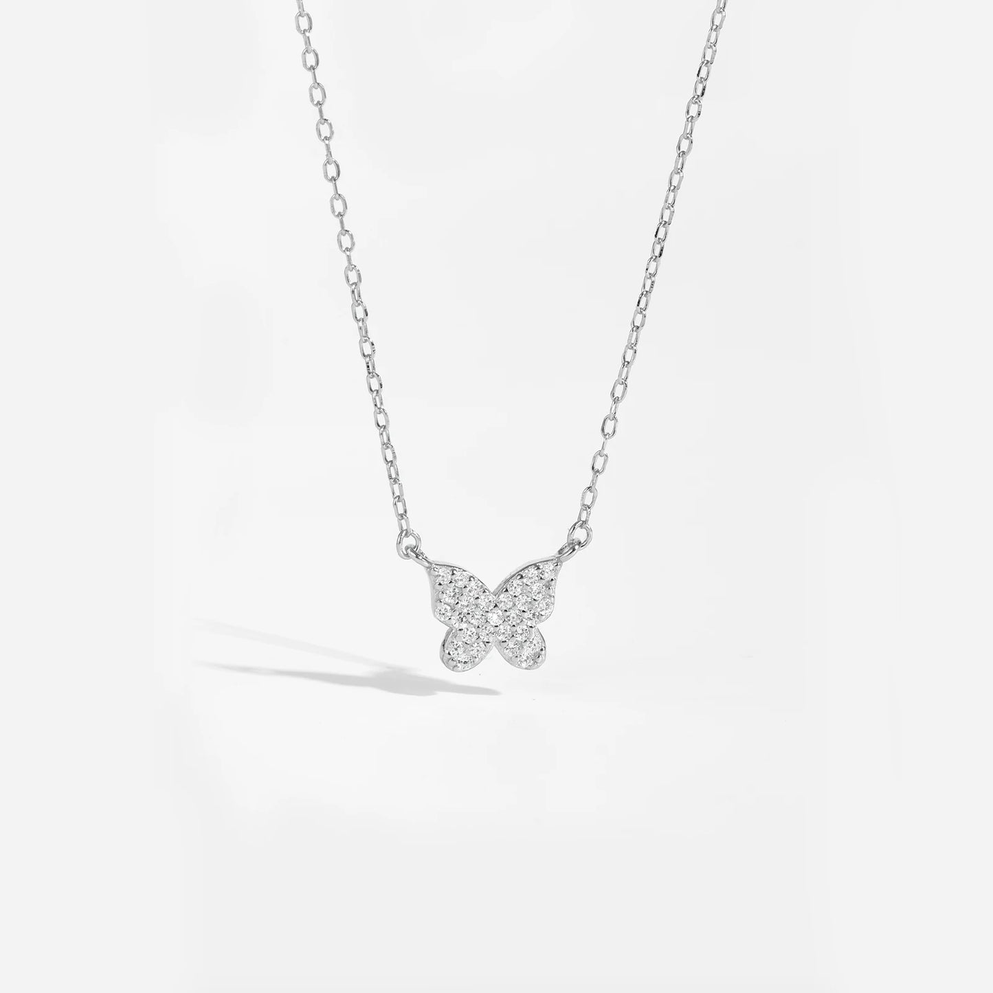 925 Sterling Silver Butterfly  Zircon