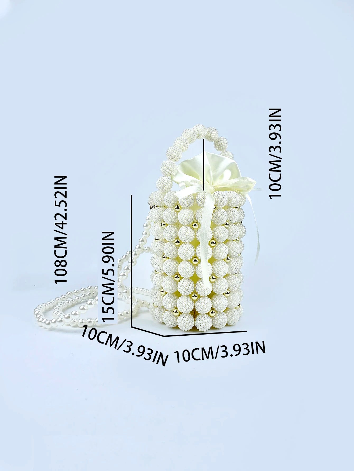 Small fragrance style bayberry ball pen holder bag dinner bag hand-woven beaded pearl bag large size