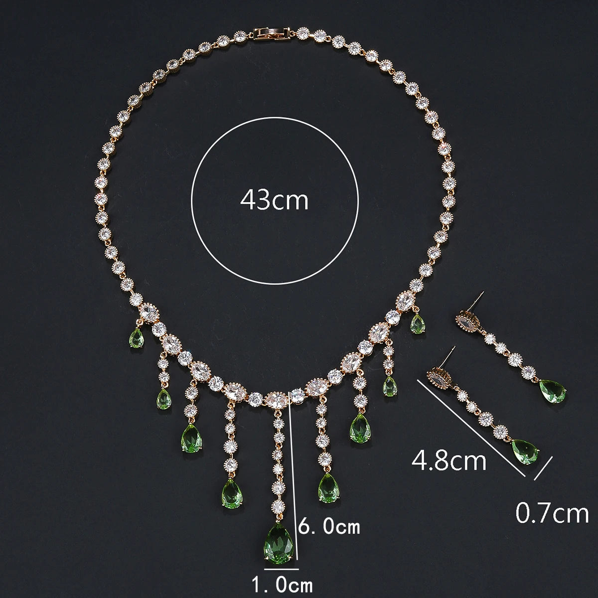 Zirconia  Jewelry Set