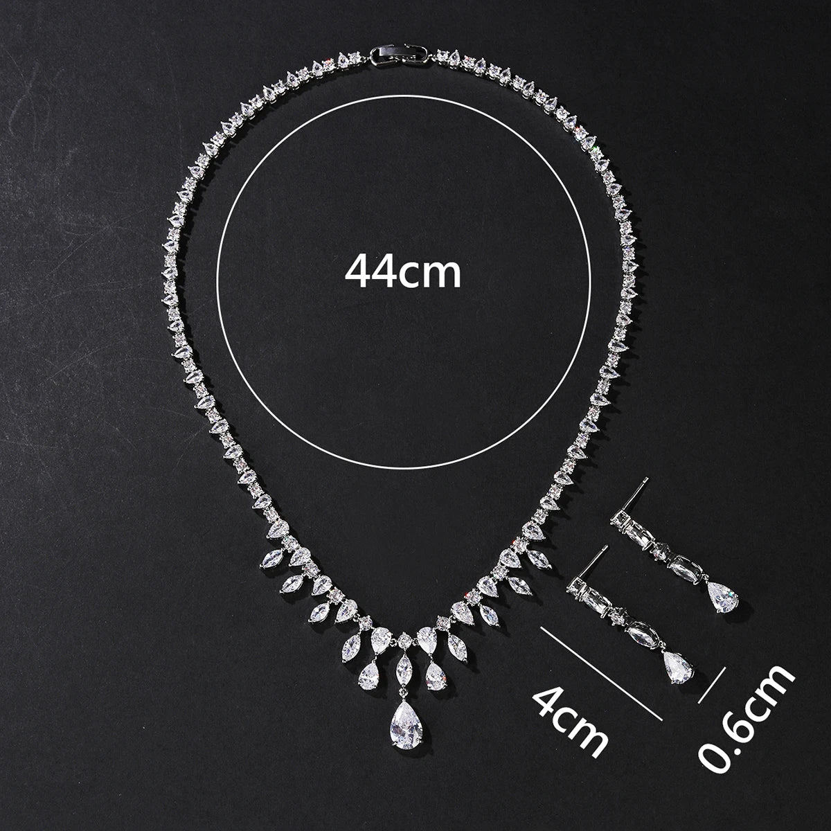 Fashion Simple  Zirconia Jewelry Set