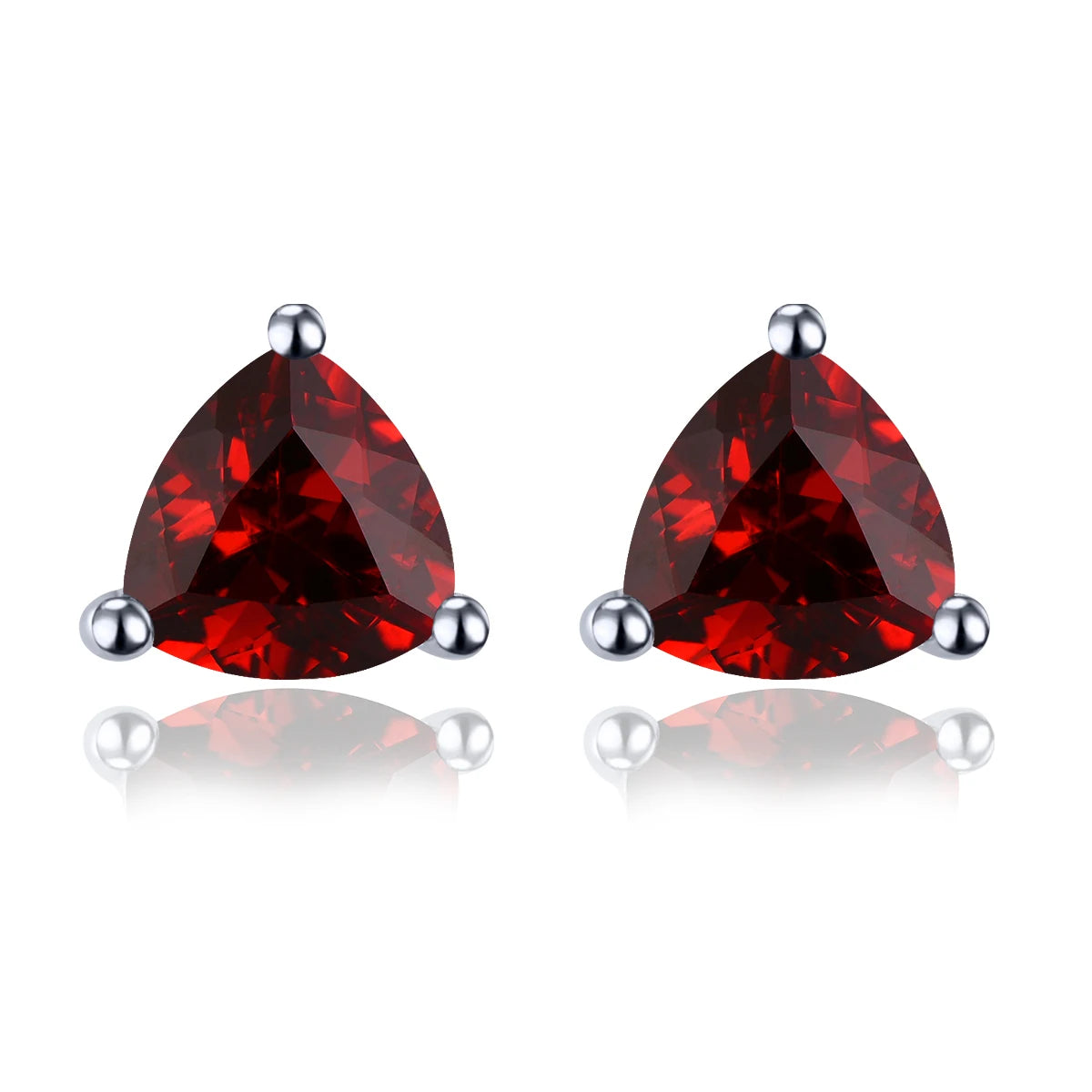 Natural Garnet Solid Sterling Silver