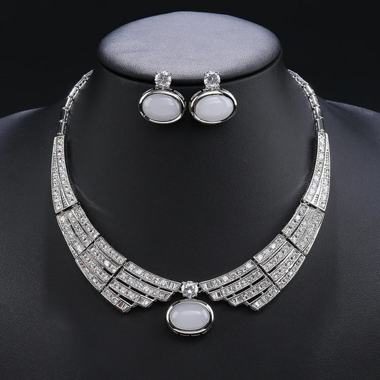 Luxury Pieces High Quality Zirconia Fashion Zirconia  Set Jewelry Zirconia