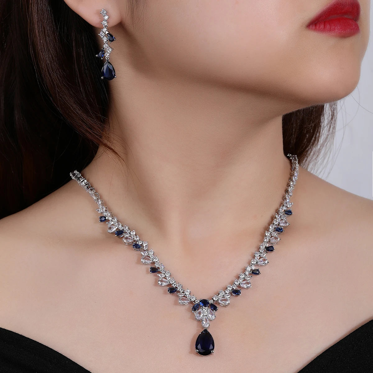 Luxury Pieces High Quality Zirconia Fashion Zirconia  Set Jewelry Zirconia