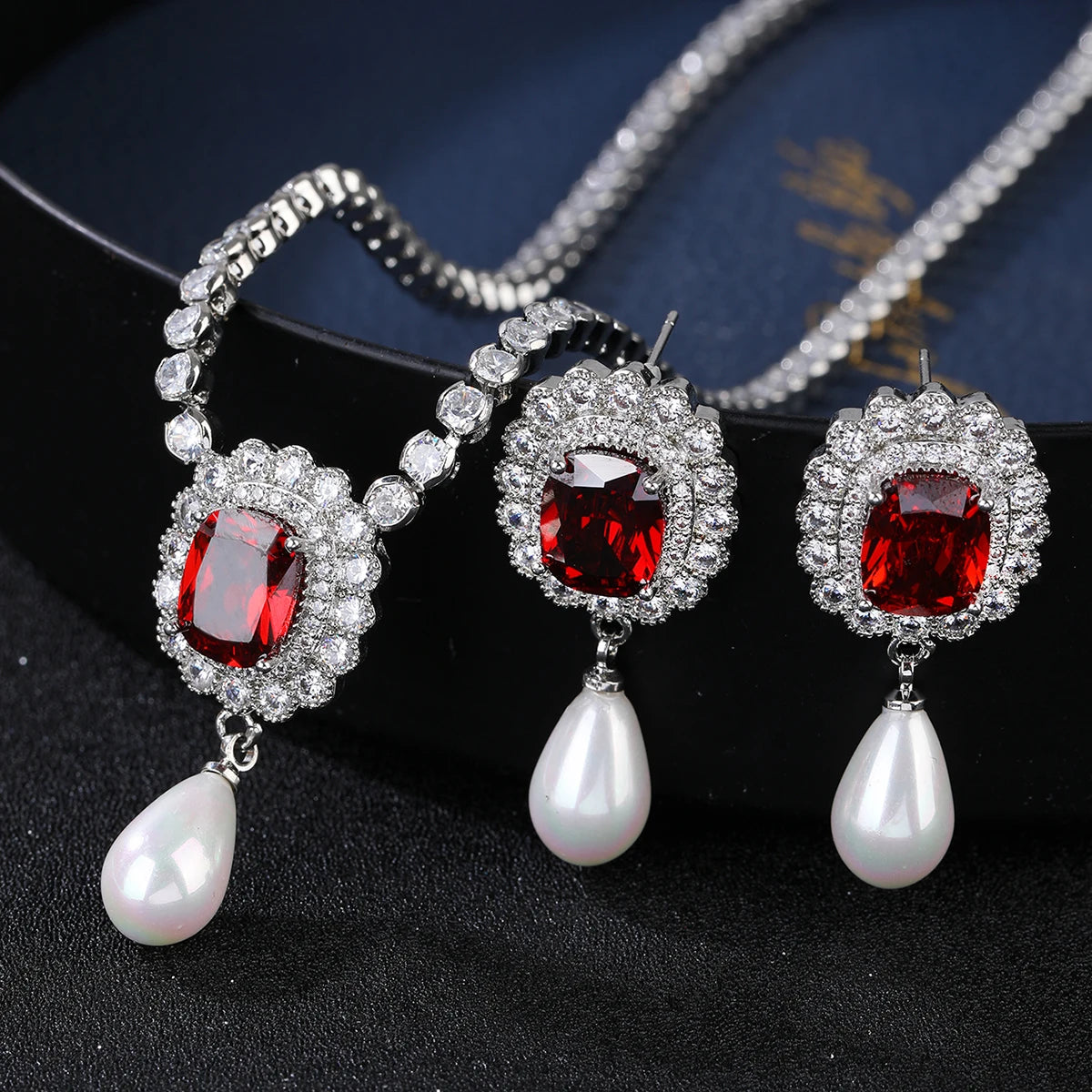 Fashion Crystal  Zirconia  Set  Jewelry