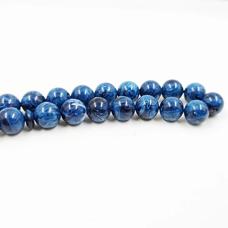 Tasbih blue resin Muslim bracelet  Rosary prayer beads arabic accessories tassel islamic fashion bracelet Misbaha