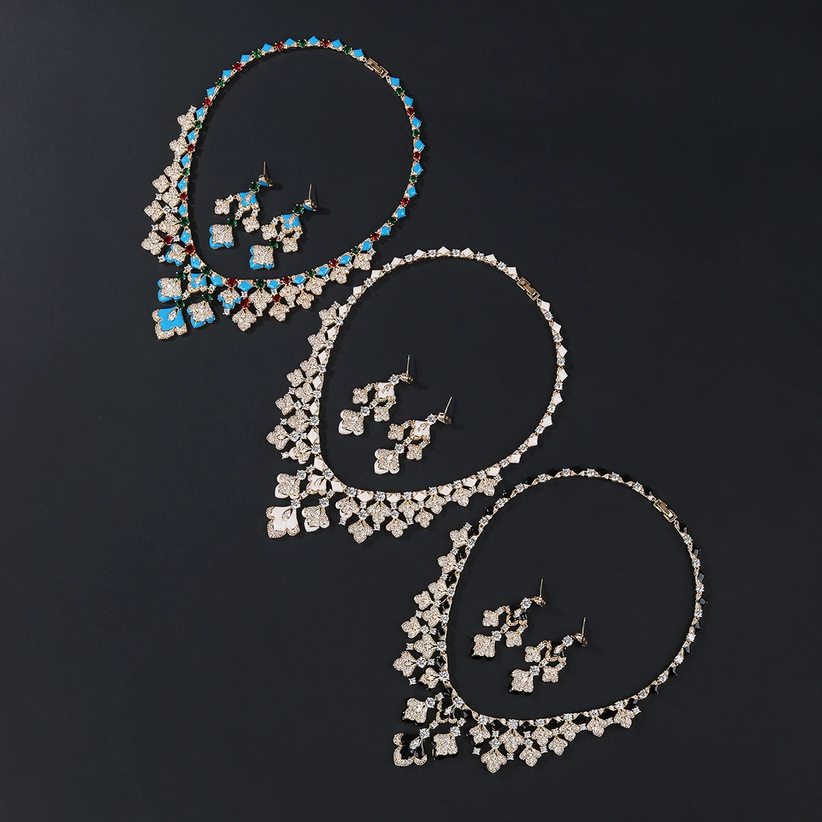 Luxury Pieces High Quality Zirconia Fashion Zirconia  Set Jewelry Zirconia