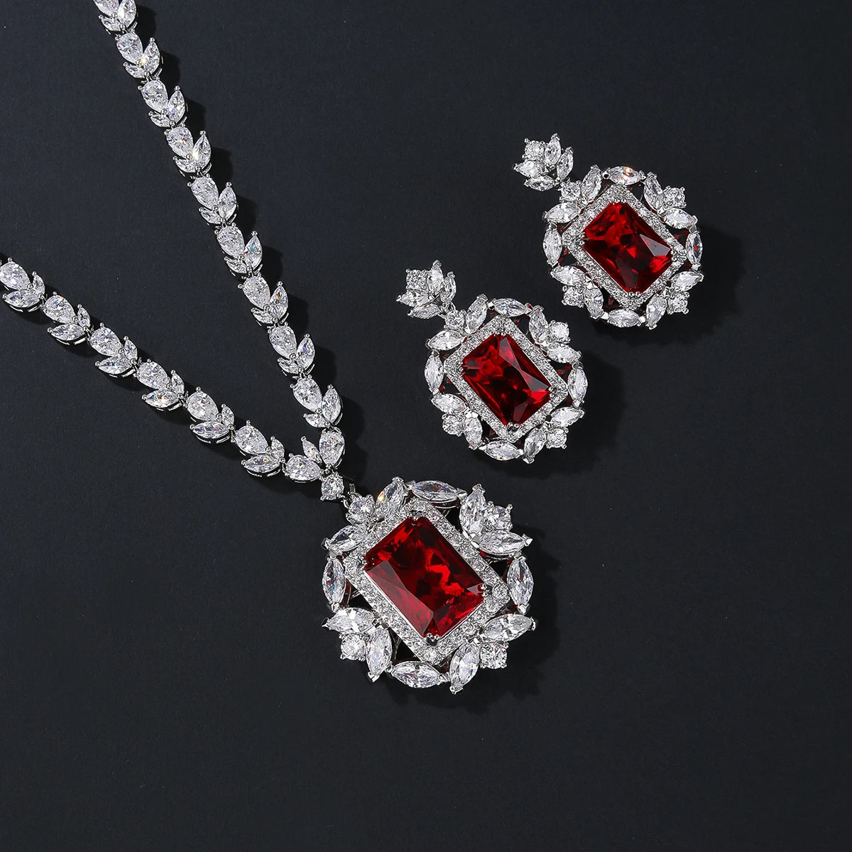 Luxury Pieces High Quality Zirconia Fashion Zirconia  Set Jewelry Zirconia