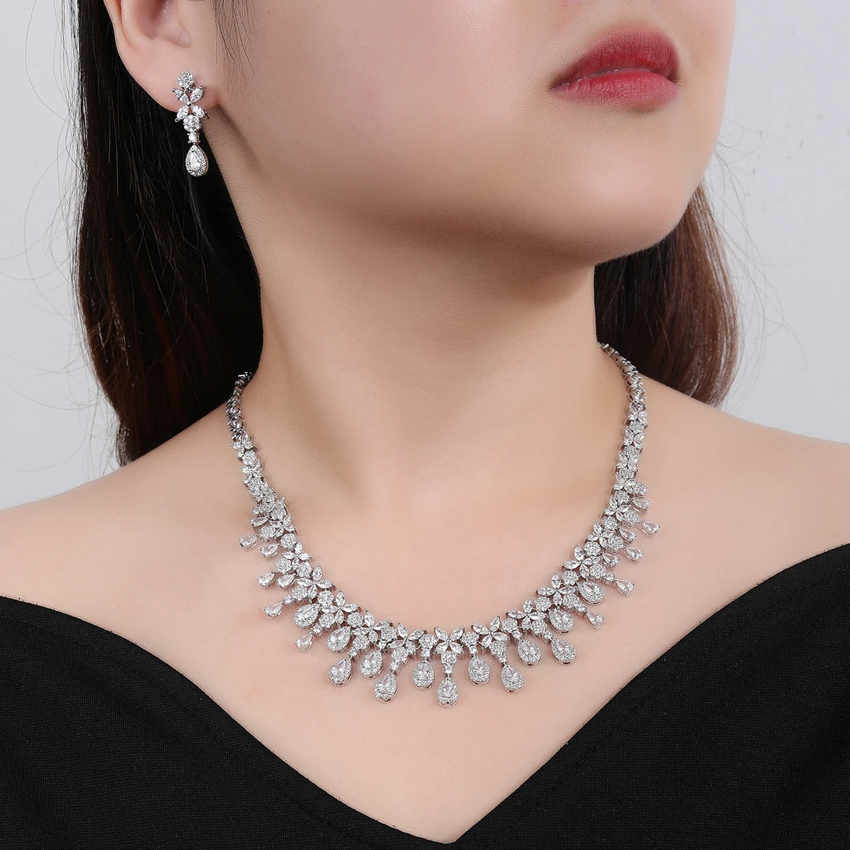 Luxury Cubic Zirconia  Jewelry Set  Accessories