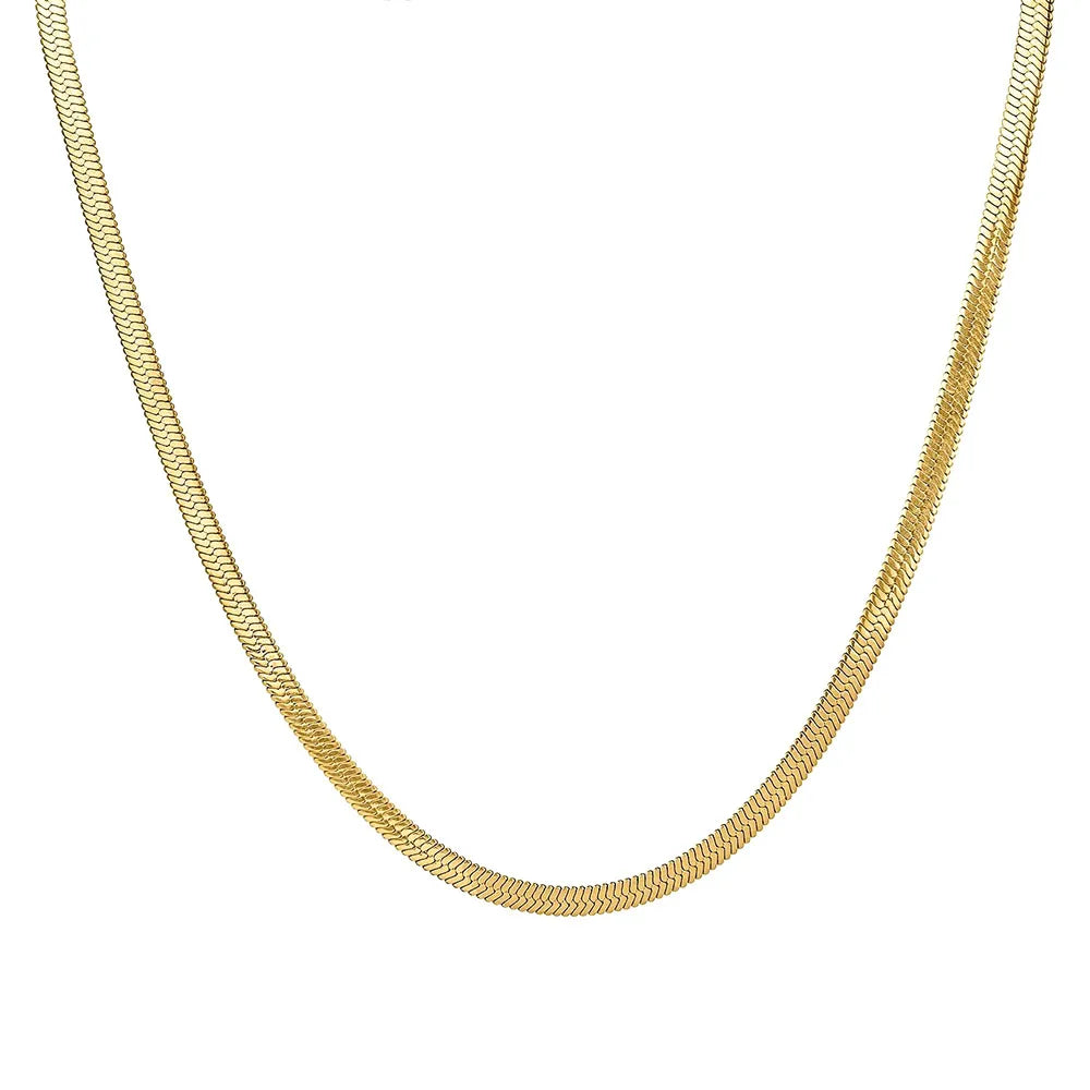 925 Sterling Silver Gold Necklace Luxury Jewelry