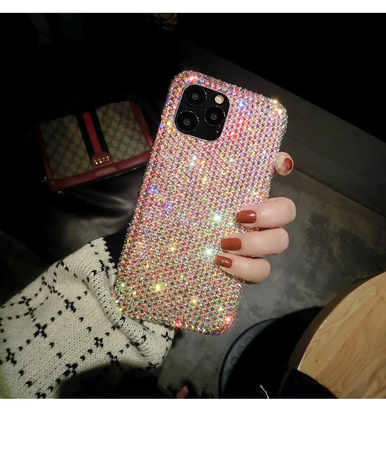 Luxury Glitter Bling Crystal Diamond Phone Case For SamsungS24 S23 S22 S21 S20 S10 Plus Ultra Fe Note 10 20 ZFlip 3 ZFold4 Cover