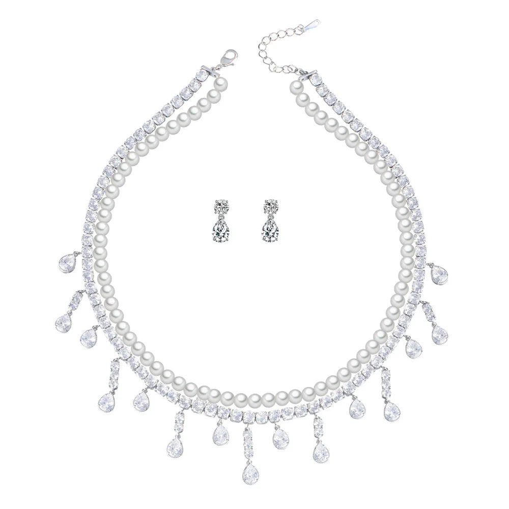 Luxury Pieces High Quality Zirconia Fashion Zirconia  Set Jewelry Zirconia