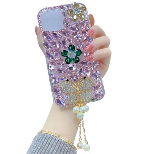 Luxury Crystals Sparkle 3D Diamonds Mobile Phone Case, Handmade Case for Huawei P50Pro, P40, Mate30, Honor 9X, 50, 60Pro