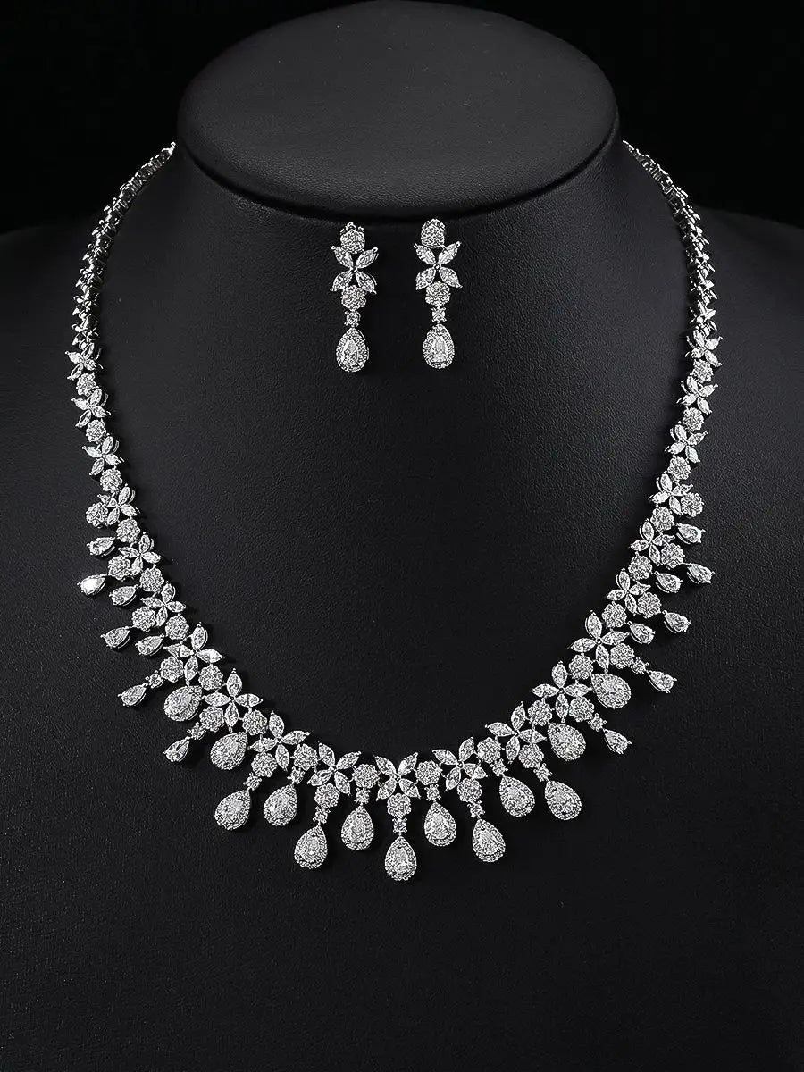 Luxury Cubic Zirconia  Jewelry Set  Accessories