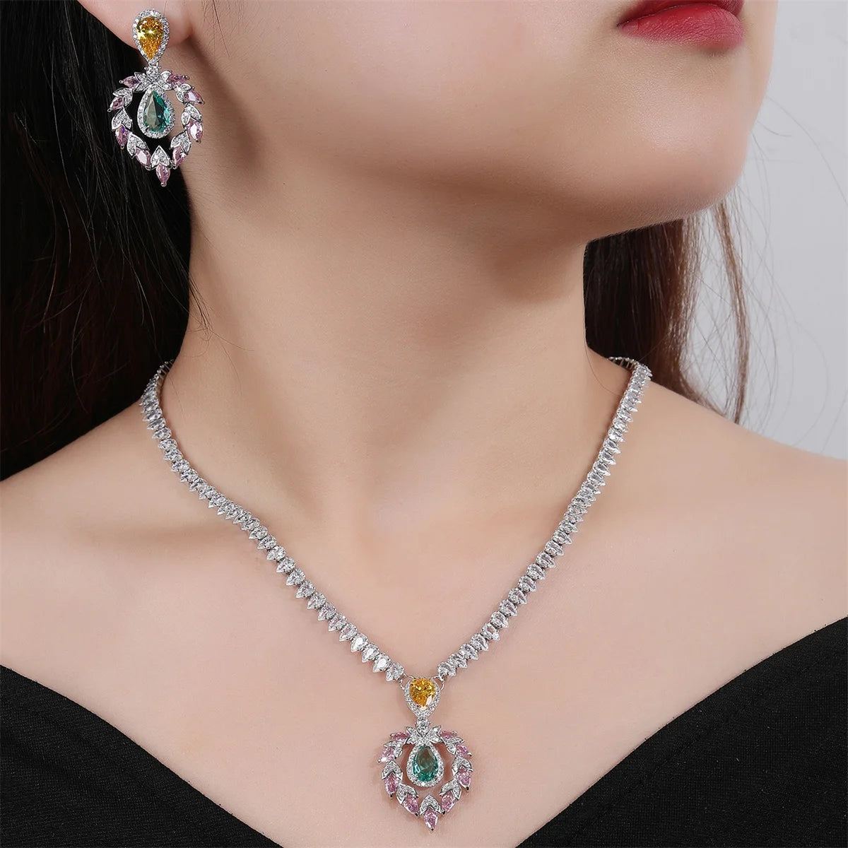 High Quality Zirconia Fashion Zirconia  Set Jewelry Zirconia