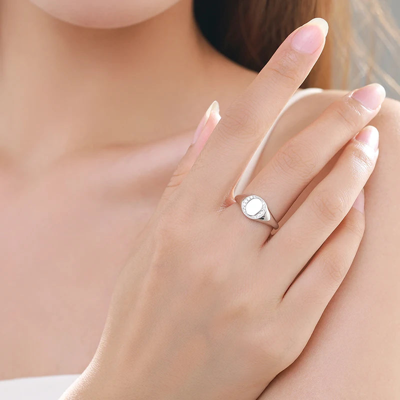 Real 925 Sterling Silver  CZ  Ring