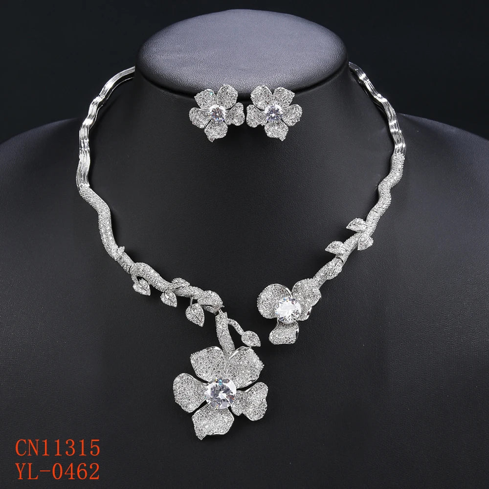 Luxury Pieces High Quality Zirconia Fashion Zirconia  Set Jewelry Zirconia