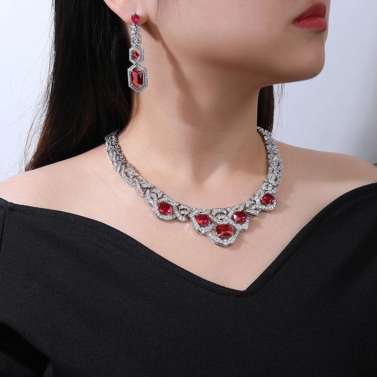 Luxury  Zirconia Jewelry Set