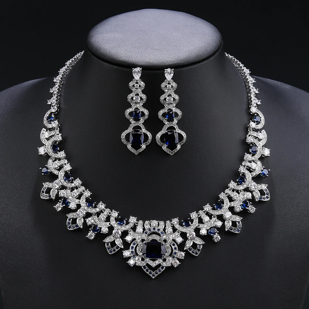 Luxury  Zirconia Wedding Jewelry Set