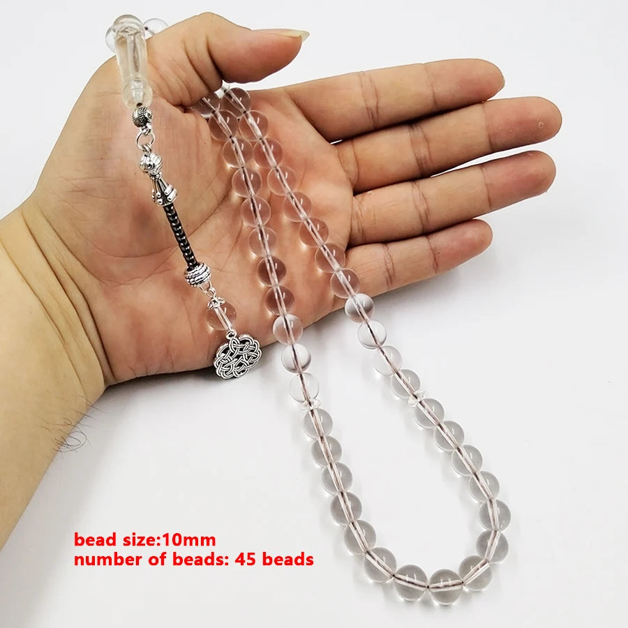 Tasbih transparent resin Muslim  bracelet  Rosary prayer beads arabic accessories islamic fashion bracelet