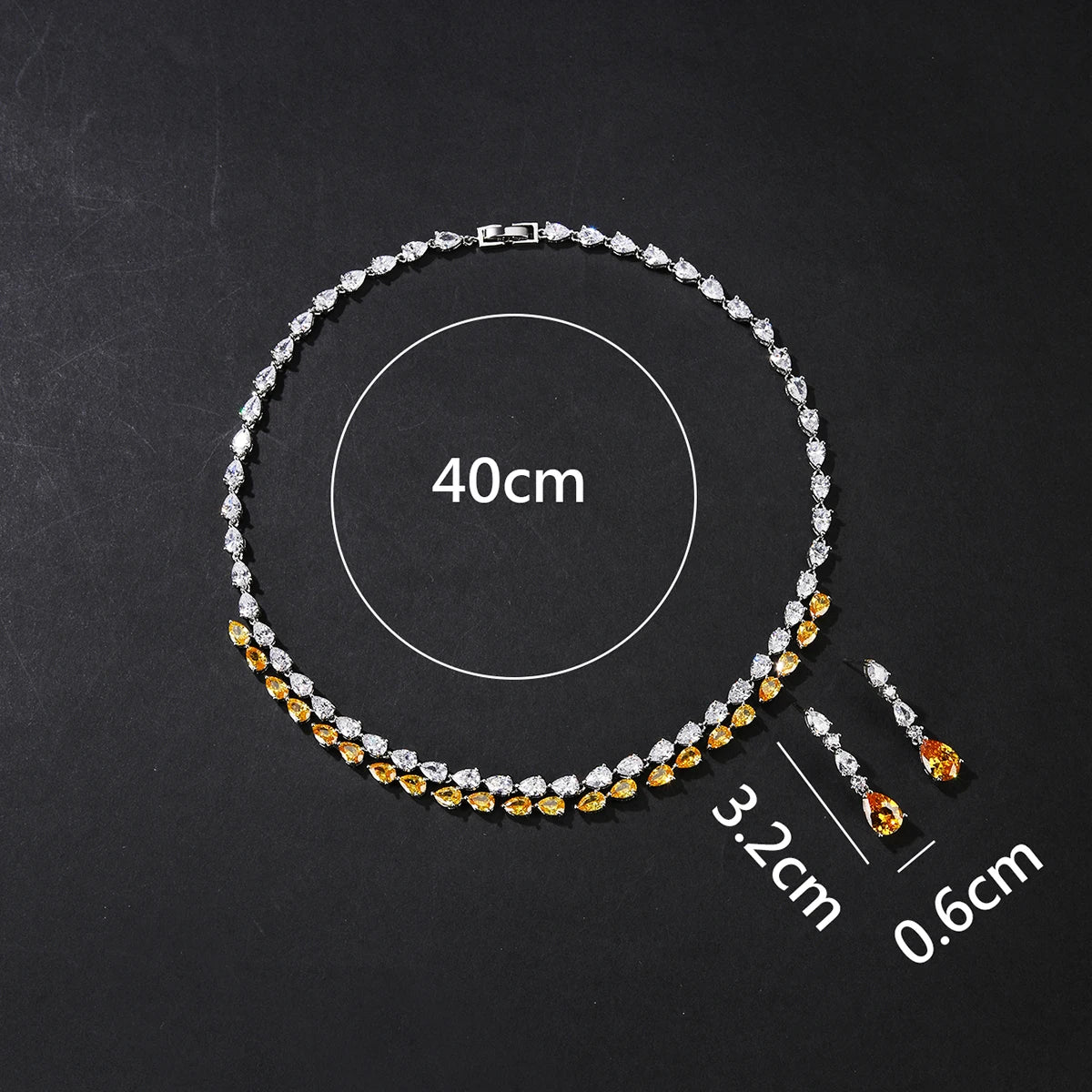 Luxury Pieces High Quality Zirconia Fashion Zirconia  Set Jewelry Zirconia