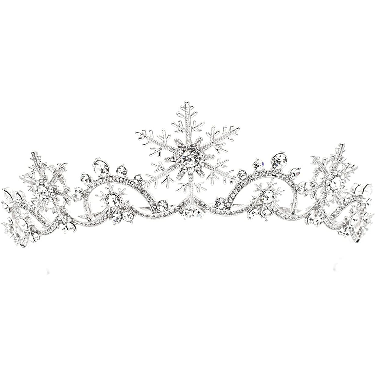 Crystals Women Princess Crown Bridal  Hair Jewelry Accessories