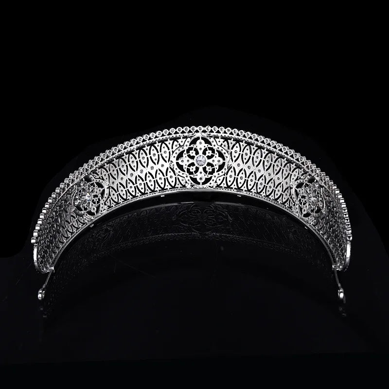 Luxury  Zirconia Crown Accessories Princess  Crystal Queens