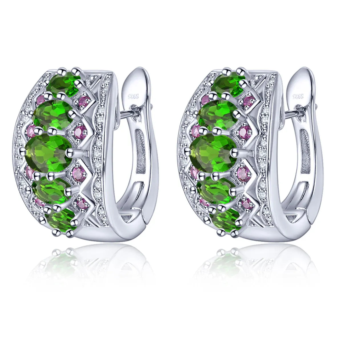 Natural Chrome Diopside Sterling Silver